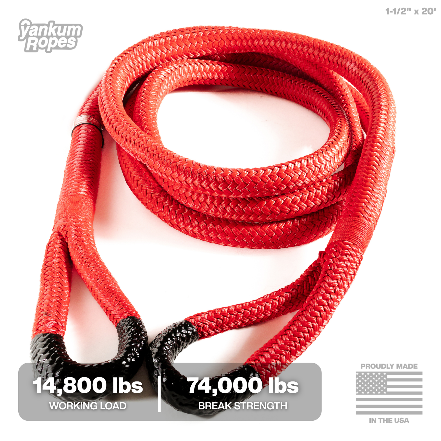 1 1/2" Kinetic Recovery Rope "Cobra"