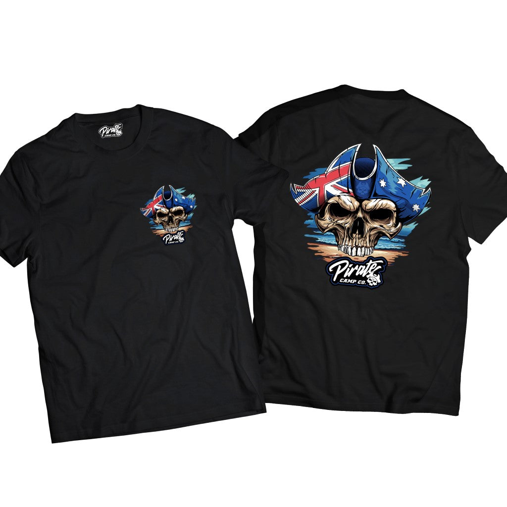 Unisex Staple Tee (T-Shirt) - Aussie Pirate Skull
