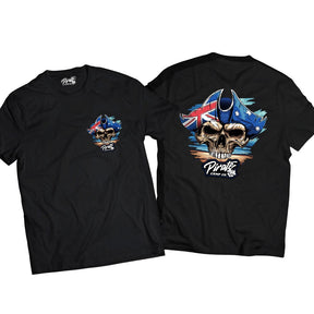 Unisex Staple Tee (T-Shirt) - Aussie Pirate Skull