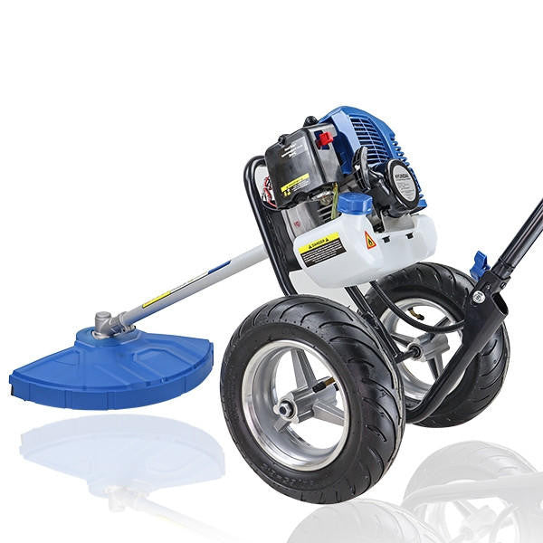 Hyundai 52cc Petrol Wheeled Grass Trimmer 43cm Cutting Width Large Wheels | HYWT5200X