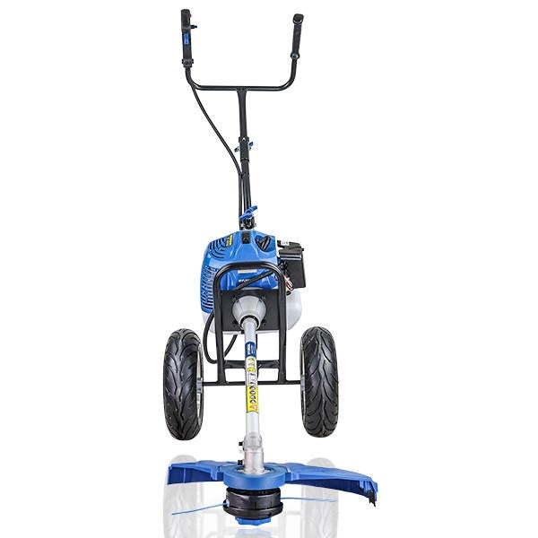 Hyundai 52cc Petrol Wheeled Grass Trimmer 43cm Cutting Width Large Wheels | HYWT5200X