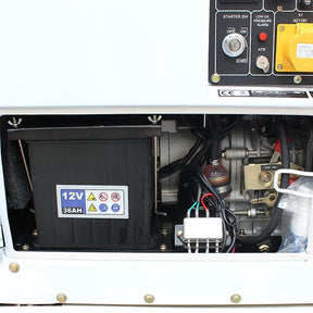 Hyundai 5.2kW / 6.5kVA* Diesel Generator, 3000rpm, 230v Single Phase Output, Silenced Standby Genset | DHY6000SE