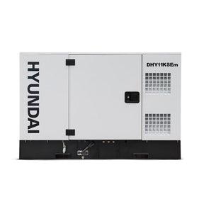 Hyundai 11kW / 13.75kVA* Single Phase, 230v Diesel Generator, 1500rpm Water-cooled Slow Running Genset, Silenced Canopy | DHY11KSEm