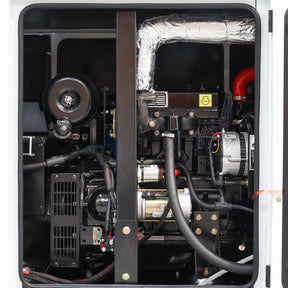 Hyundai 11kW / 13.75kVA* Single Phase, 230v Diesel Generator, 1500rpm Water-cooled Slow Running Genset, Silenced Canopy | DHY11KSEm