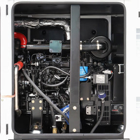 Hyundai 11kW / 13.75kVA* Single Phase, 230v Diesel Generator, 1500rpm Water-cooled Slow Running Genset, Silenced Canopy | DHY11KSEm
