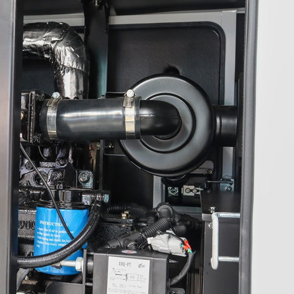 Hyundai 11kW / 13.75kVA* Single Phase, 230v Diesel Generator, 1500rpm Water-cooled Slow Running Genset, Silenced Canopy | DHY11KSEm