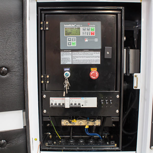 Hyundai 11.2kW / 14kVA Three Phase, 400v / 230v Diesel Generator, 1500rpm Water-cooled Slow Running Genset, Silenced Canopy | DHY14KSE