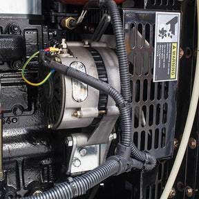 Hyundai 11.2kW / 14kVA Three Phase, 400v / 230v Diesel Generator, 1500rpm Water-cooled Slow Running Genset, Silenced Canopy | DHY14KSE