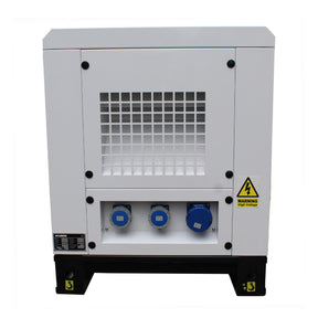 Hyundai 18kW / 22.5kVA* Single Phase, 230v Diesel Generator, 1500rpm Water-cooled Slow Running Genset ,Silenced Canopy | DHY18KSEm