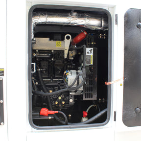 Hyundai 18kW / 22.5kVA* Single Phase, 230v Diesel Generator, 1500rpm Water-cooled Slow Running Genset ,Silenced Canopy | DHY18KSEm