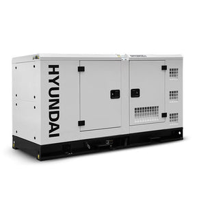 Hyundai 28kW / 35kVA* Single Phase, 230v Diesel Generator, 1500rpm Water-cooled Slow Running Genset, Silenced Canopy | DHY28KSEm