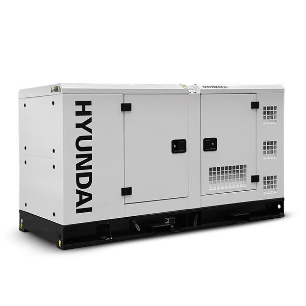 Hyundai 28kW / 35kVA* Single Phase, 230v Diesel Generator, 1500rpm Water-cooled Slow Running Genset, Silenced Canopy | DHY28KSEm