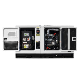 Hyundai 28kW / 35kVA* Single Phase, 230v Diesel Generator, 1500rpm Water-cooled Slow Running Genset, Silenced Canopy | DHY28KSEm