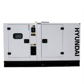 Hyundai 35kW / 45kVA Three Phase 400v / 230v Diesel Generator, 1500rpm Water-cooled Slow Runnning Genset,Silenced Canopy | DHY45KSE