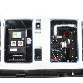 Hyundai 35kW / 45kVA Three Phase 400v / 230v Diesel Generator, 1500rpm Water-cooled Slow Runnning Genset,Silenced Canopy | DHY45KSE