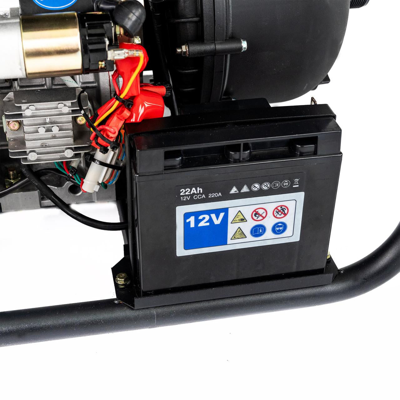 Hyundai 50mm 2" Diesel Chemical Water Pump, 35m Total Head, 7m Lift, 533L/min Flow Rate, 6hp, 296cc | DHYC50LE