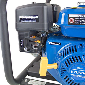 Hyundai 75mm 3" Petrol Trash Water Pump, 25m Total Head, 7m Lift, 1,000L/min Flow Rate | HYT80