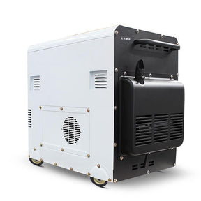 Hyundai 5.8kW / 7.5kVA* Silenced Diesel Generator, 3000rpm, Long Running Standby, 230v Single Phase Output | DHY8000SELR