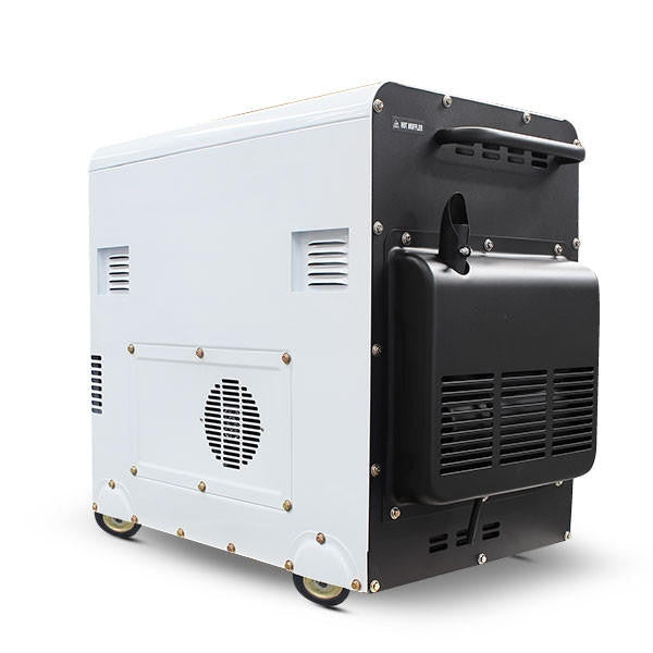Hyundai 5.8kW / 7.5kVA* Silenced Diesel Generator, 3000rpm, Long Running Standby, 230v Single Phase Output | DHY8000SELR
