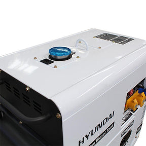 Hyundai 5.8kW / 7.5kVA* Silenced Diesel Generator, 3000rpm, Long Running Standby, 230v Single Phase Output | DHY8000SELR