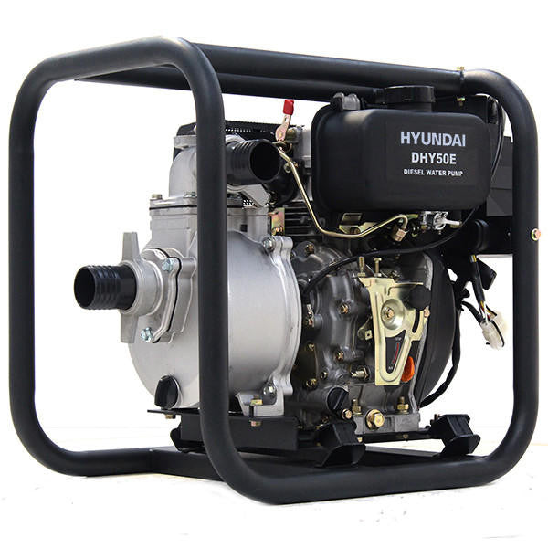 Hyundai 50mm 2''Diesel Water Pump, 33m Total Head, 8m Lift, 600L/min Flow Rate, 6hp, 221cc| DHY50E