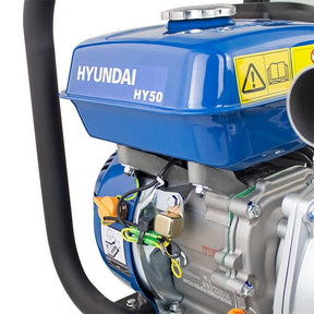 Hyundai 50mm 2" Petrol Clean Water Pump, 32m Total Head, 7m Lift, 466L/min Flow Rate | HY50
