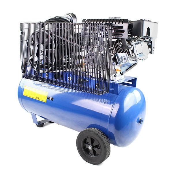 Hyundai 7hp 90L Heavy Duty Petrol Air Compressor 10.7CFM 145psi Belt Drive | HY70100P