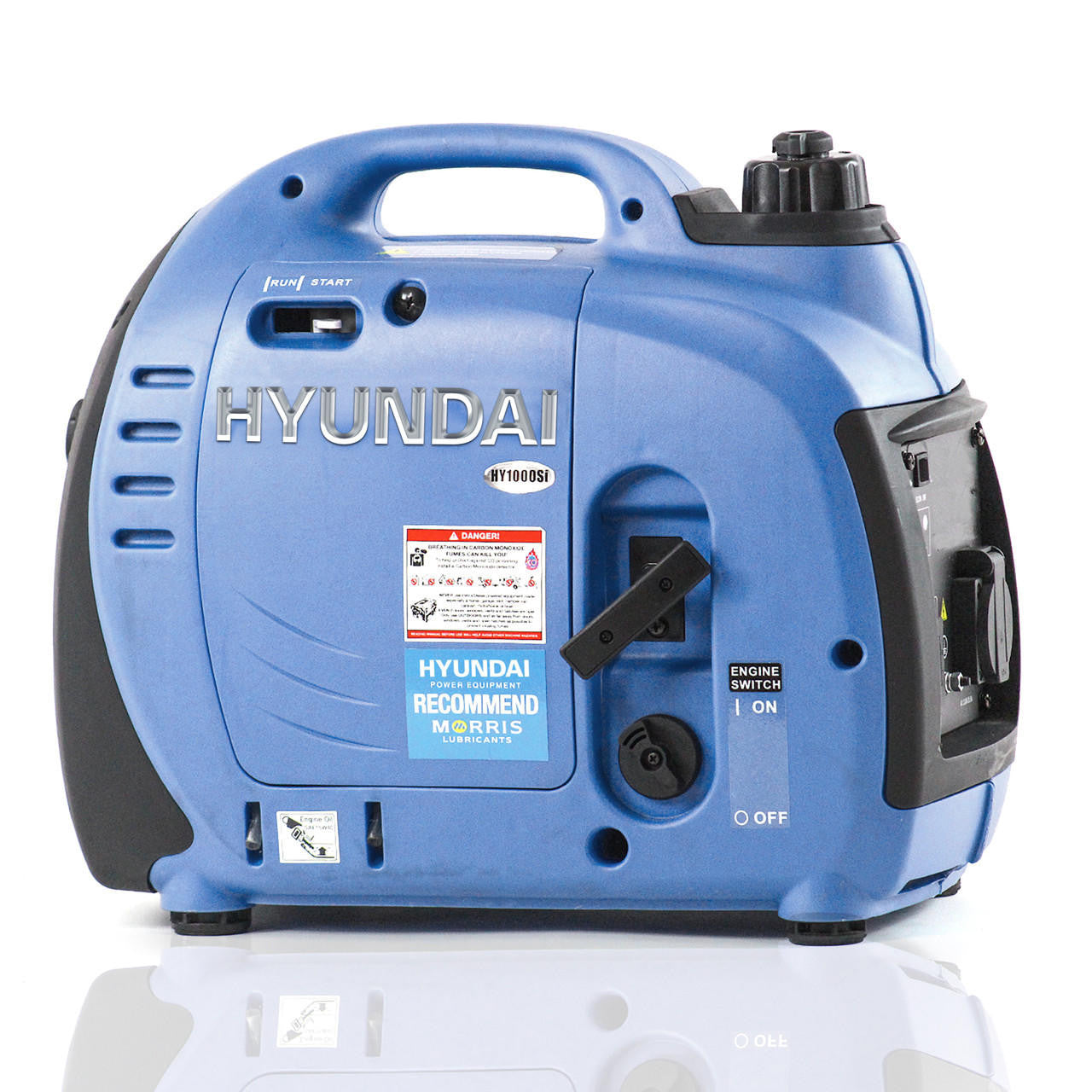 Hyundai 1000W / 1kW Petrol Inverter Generator, Pure Sine Wave Output, Portable, Lightweight & Style, Low Noise | HY1000Si