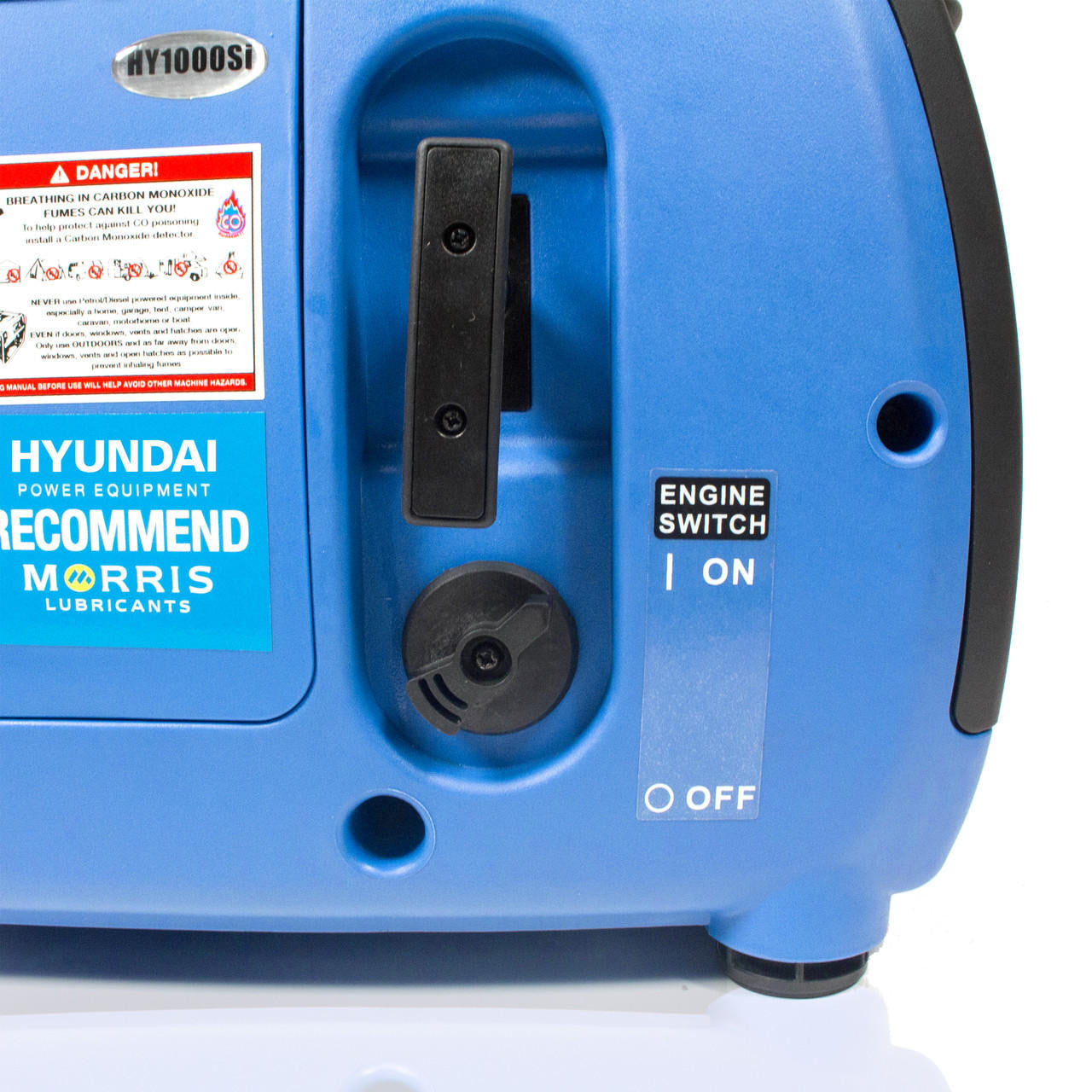 Hyundai 1000W / 1kW Petrol Inverter Generator, Pure Sine Wave Output, Portable, Lightweight & Style, Low Noise | HY1000Si