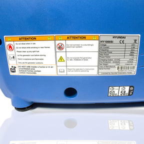 Hyundai 1000W / 1kW Petrol Inverter Generator, Pure Sine Wave Output, Portable, Lightweight & Style, Low Noise | HY1000Si