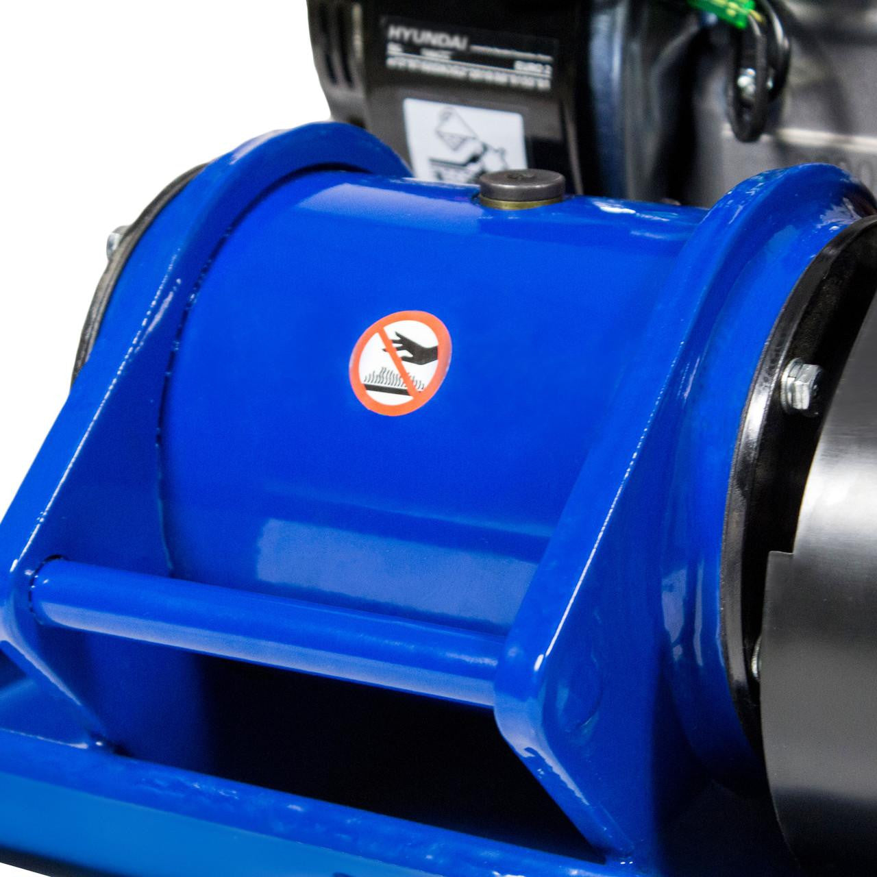 Hyundai 81.5kg, 42cm, 196cc Petrol Plate Compactor, Wheel Kit and Paving Pad | HYCP9070