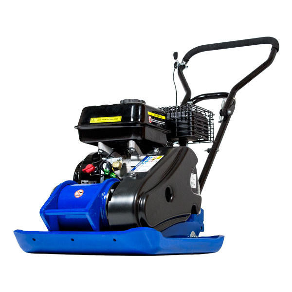 Hyundai 81.5kg, 42cm, 196cc Petrol Plate Compactor, Wheel Kit and Paving Pad | HYCP9070