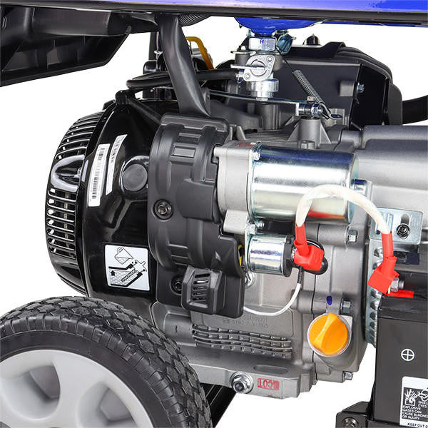 Hyundai 8kW / 10kVA* Petrol Open Frame Site Generator, Recoil and Electric Start | HY10000LEK-2