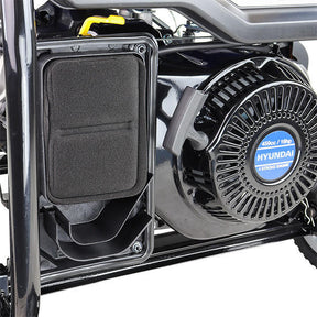 Hyundai 8kW / 10kVA* Petrol Open Frame Site Generator, Recoil and Electric Start | HY10000LEK-2