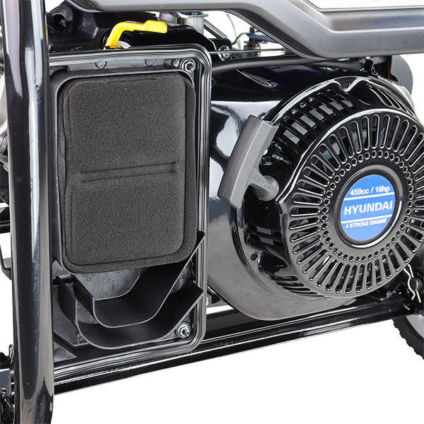 Hyundai 8kW / 10kVA* Petrol Open Frame Site Generator, Recoil and Electric Start | HY10000LEK-2