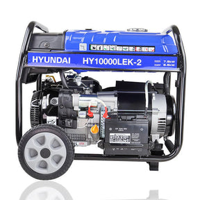 Hyundai 8kW / 10kVA* Petrol Open Frame Site Generator, Recoil and Electric Start | HY10000LEK-2