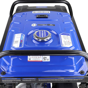 Hyundai 7kW / 8.75kVA* Petrol Open Frame Site Generator with Electric Start & Wheel Kit | HY9000LEK-2