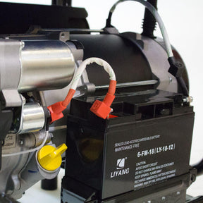 Hyundai 5.5kW / 6.8kVA* Petrol Site Open Frame Generator with Electric, Recoil Start & Wheel Kit| HY7000LEK-2