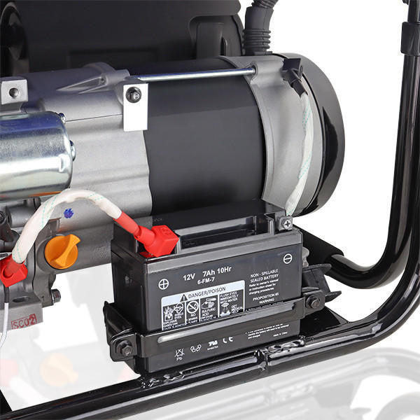 Hyundai 3.2kW / 4kVA* Petrol Site Open Generator with Electric, Recoil Start & Wheel Kit| HY3800LEK-2