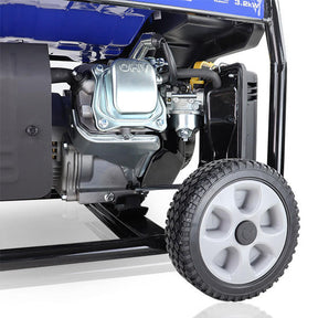 Hyundai 3.2kW / 4kVA* Petrol Site Open Generator with Electric, Recoil Start & Wheel Kit| HY3800LEK-2