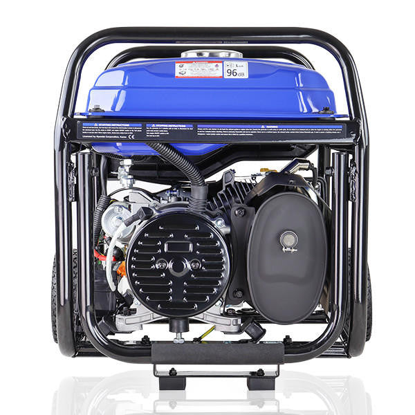 Hyundai 3.2kW / 4kVA* Petrol Site Open Generator with Electric, Recoil Start & Wheel Kit| HY3800LEK-2