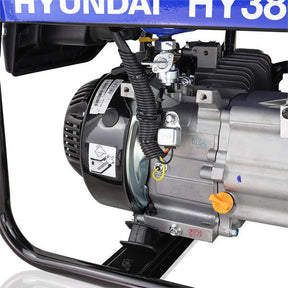 Hyundai 3.2kW / 4kVA* Petrol Site Open Generator with Recoil Start | HY3800L-2