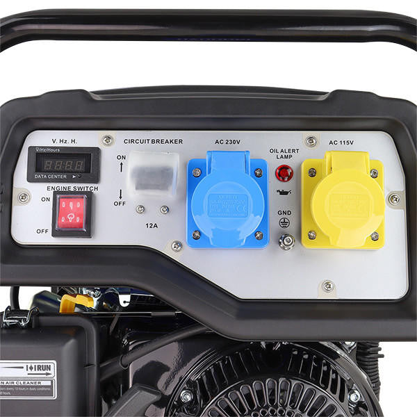 Hyundai 3.2kW / 4kVA* Petrol Site Open Generator with Recoil Start | HY3800L-2