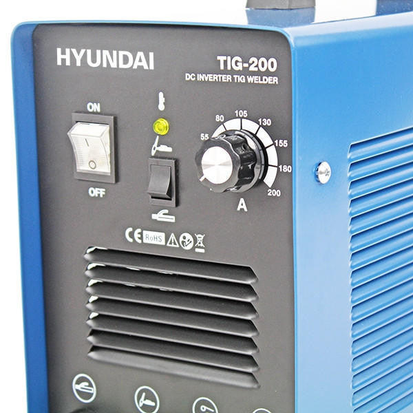 Hyundai 200A TIG MMA / ARC Inverter Welder Single Phase 230V | HYTIG200