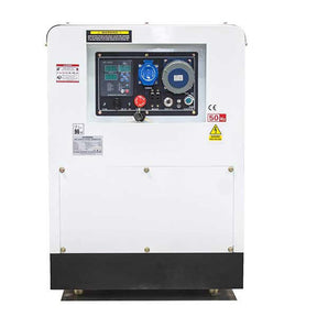 Hyundai 10kW / 12.5kVA* Diesel Standby Generator, 230v Single Phase Output, 3000rpm, Quiet Silenced Canopy | DHY12500SE