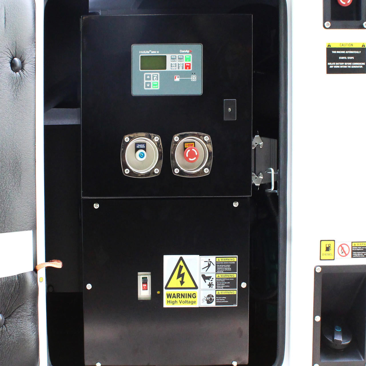 Hyundai 68kW / 85kVa* Three Phase, 400v / 230v Diesel Generator. 1500rpm Water-cooled Slow Running Genset, Silenced Canopy | DHY85KSE