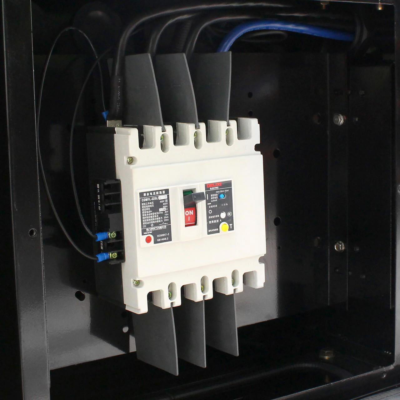 Hyundai 68kW / 85kVa* Three Phase, 400v / 230v Diesel Generator. 1500rpm Water-cooled Slow Running Genset, Silenced Canopy | DHY85KSE