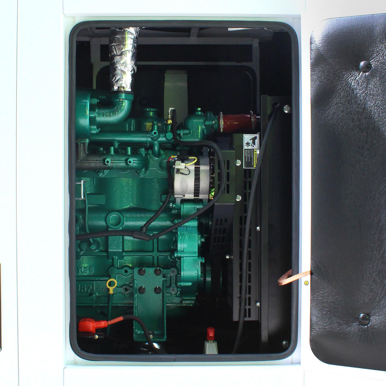 Hyundai 68kW / 85kVa* Three Phase, 400v / 230v Diesel Generator. 1500rpm Water-cooled Slow Running Genset, Silenced Canopy | DHY85KSE