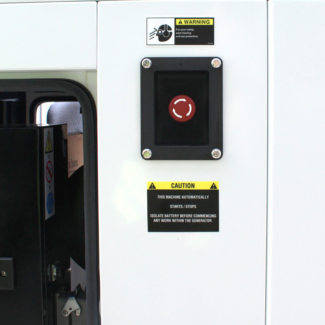 Hyundai 68kW / 85kVa* Three Phase, 400v / 230v Diesel Generator. 1500rpm Water-cooled Slow Running Genset, Silenced Canopy | DHY85KSE