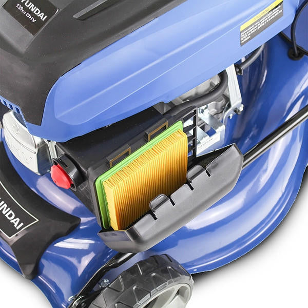 Hyundai 17" / 42cm 139cc Self-Propelled Petrol Lawnmower, 25-75mm Cuts, Rear Discharge | HYM430SP